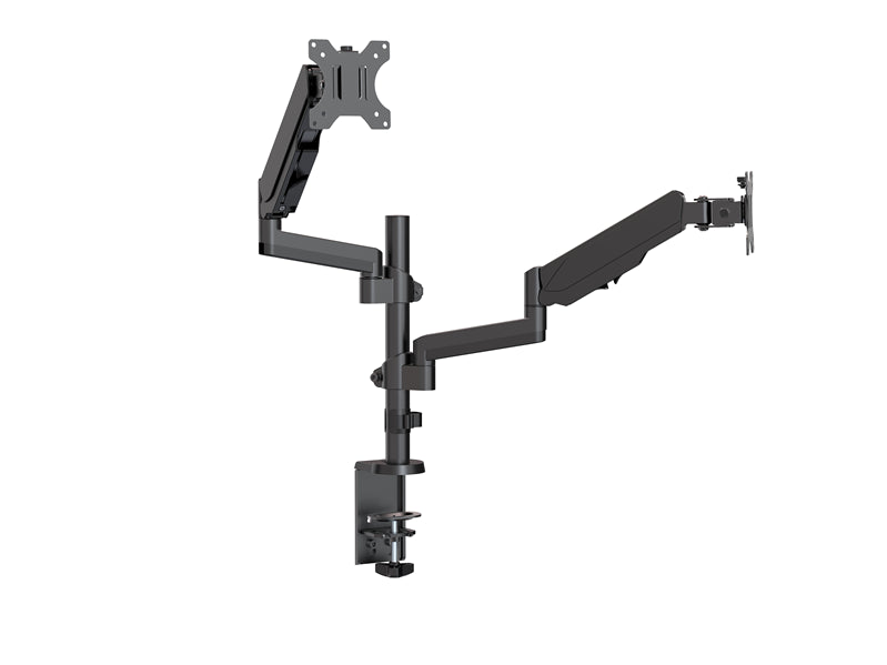 Brateck Dual Monitor Full Extension Gas Spring Dual Monitor Arm (independent Arms) Fit Most 17'-32' Monitors Up to 8kg per screen VESA 75x75/100x100 Brateck Dual Monitor Full Extension Gas Spring Dual Monitor Arm (independent Arms) Fit Most 17'-32' Monitors Up to 8kg per screen VESA 75x75/100x100